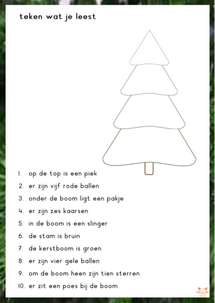 Metafoor Aan de overkant Adviseur Juf Saskia | Teken wat je leest (kerst) - jufbijtje.nl