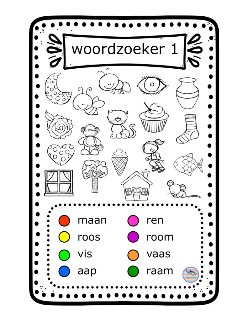 Woordzoekers Per Kern (groep 3) + Nakijkbladen; Juf Lies - Jufbijtje.nl