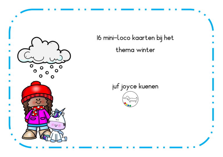 Miniloco Winter ; Juf Joyce - Jufbijtje.nl