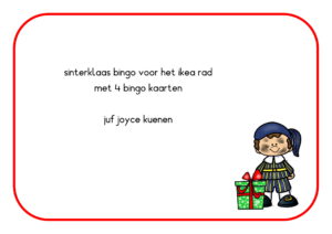 Bingo Ikea rad Sinterklaas; juf