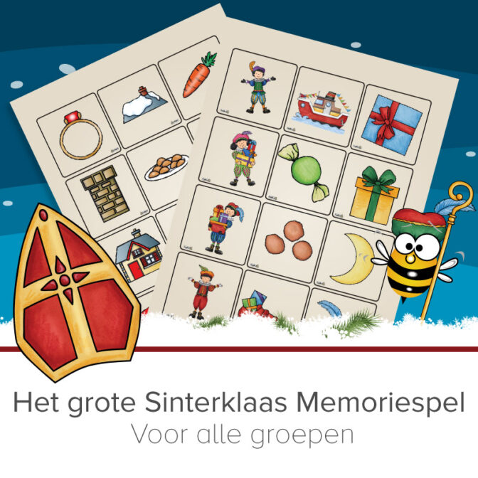 Juf Bijtje | Memoriespel;Thema Sinterklaas - Jufbijtje.nl